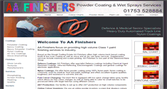 Desktop Screenshot of aapowdercoating.co.uk